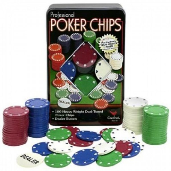 ΜΕΤΑΛΛΙΚΟ ΚΟΥΤΙ ΜΕ 100 ΜΑΡΚΕΣ ΓΙΑ POKER 1183-08